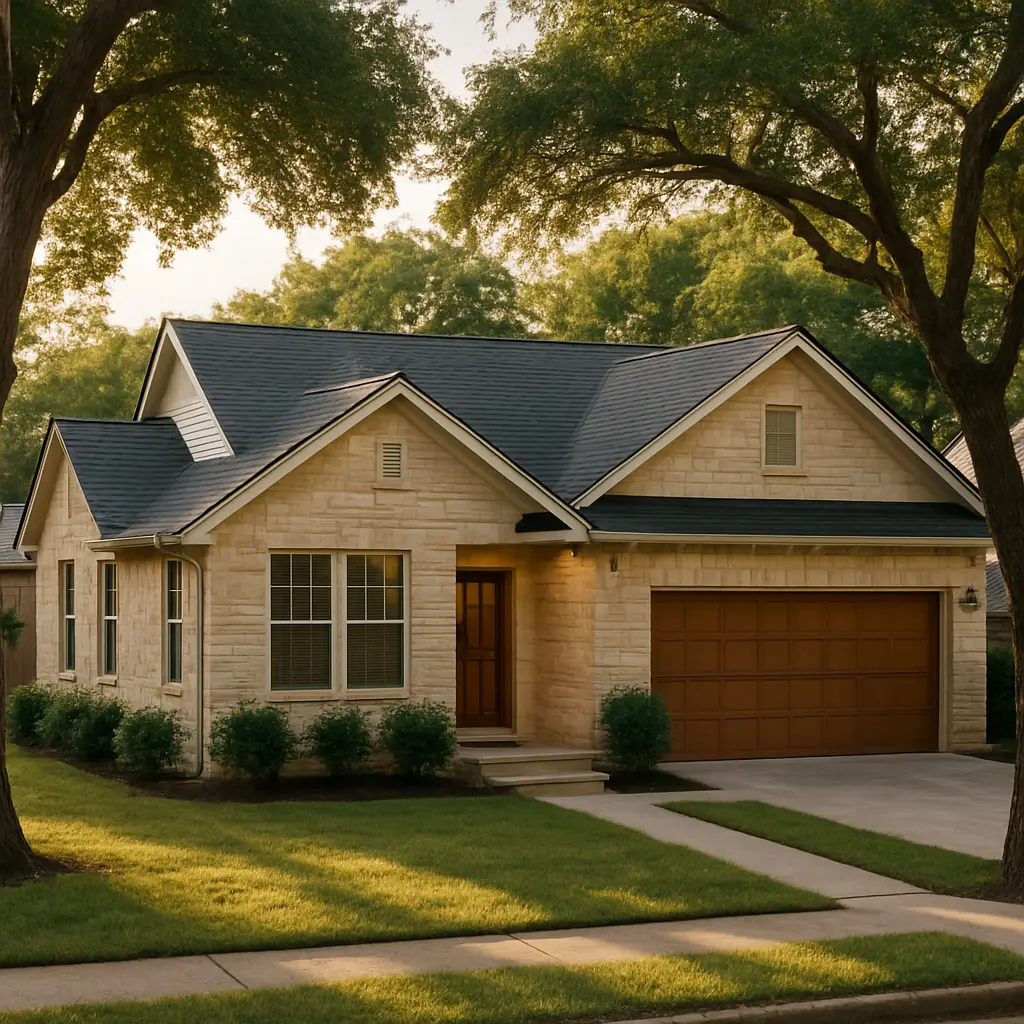 Ironclad Roofing finished residential home in Austin with a pristine new roof